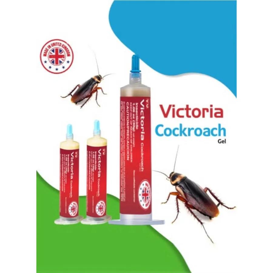 Victoria Advanced Cockroach Gel Bait – Powerful New Formula for Fast & Effective Roach Elimination - Pack of 3