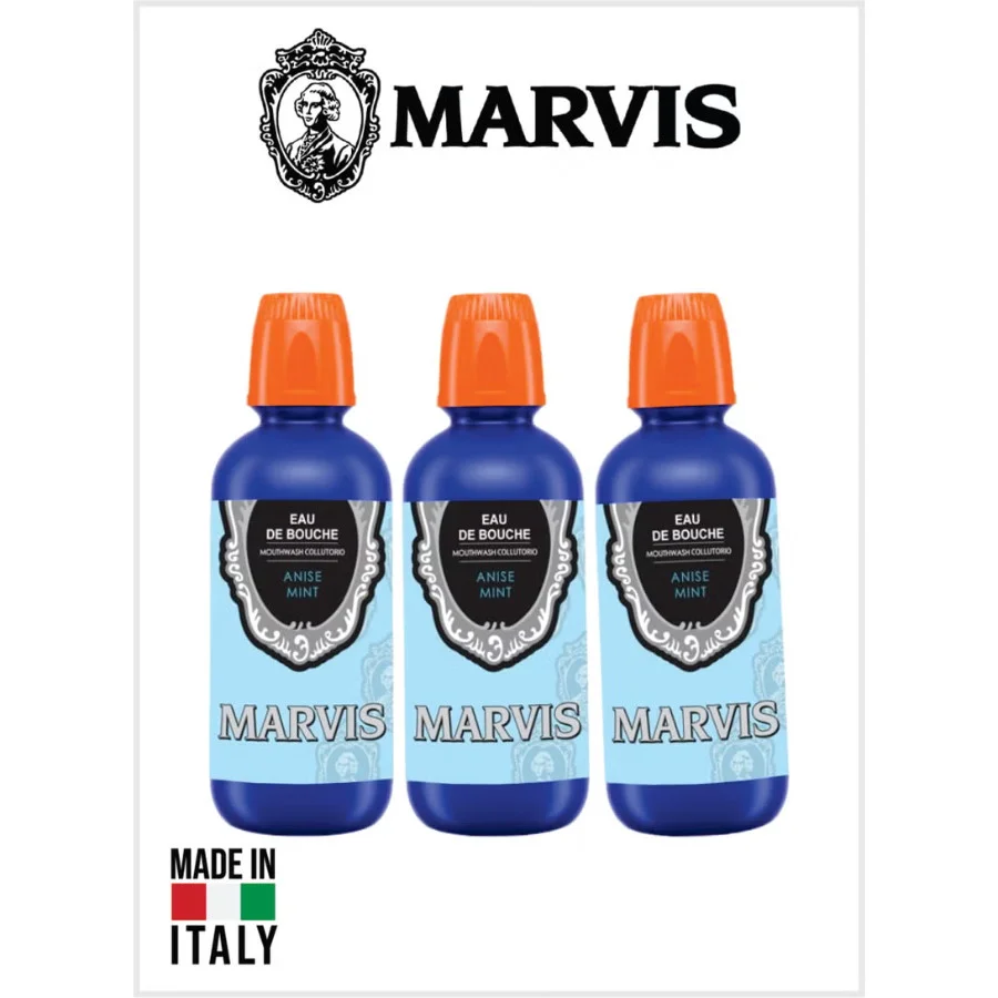 Anise Mint Mouthwash 400ml – Natural Anise & Mint Formula for Fresh Breath, Gum Health & Complete Oral Hygiene - Pack of 3